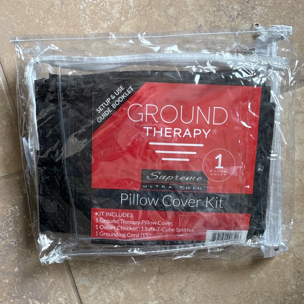 Supreme Ground Therapy Pillow Cover Kit in Black